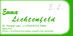 emma lichtenfeld business card